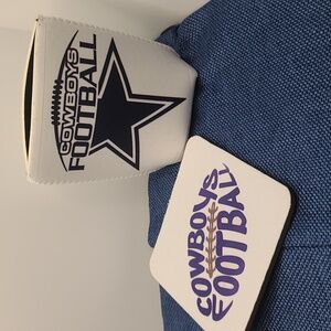Dallas Cowboys Football Beverage Holder And Coaster Nwt